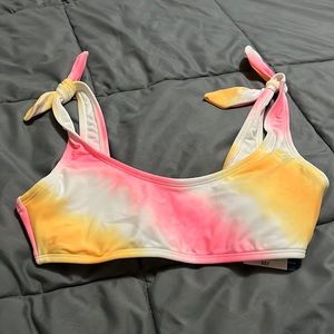 Arizona Tie Dye Bikini Swimsuit Top, S